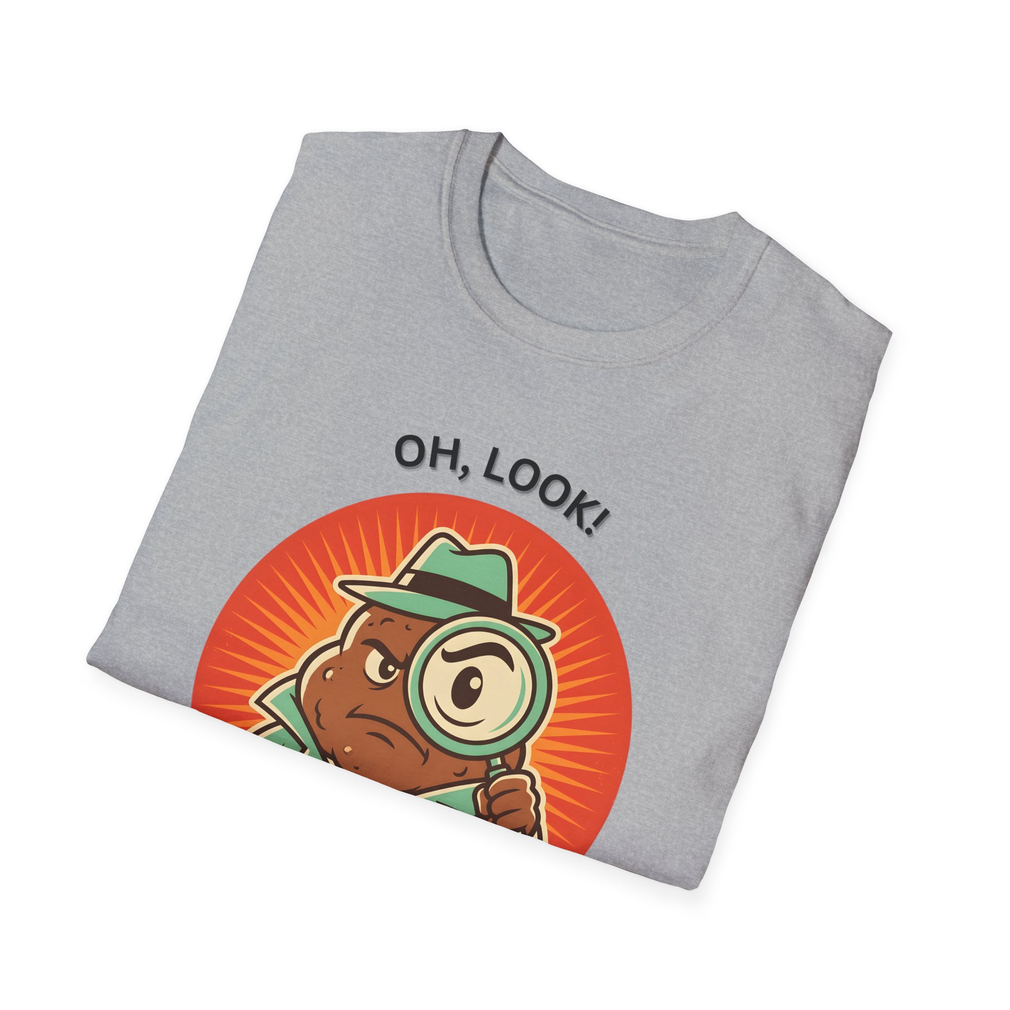 Cartoon Detective “Oh, look! Nobody gives a shit” Funny Humor Graphic T shirt - Image 10