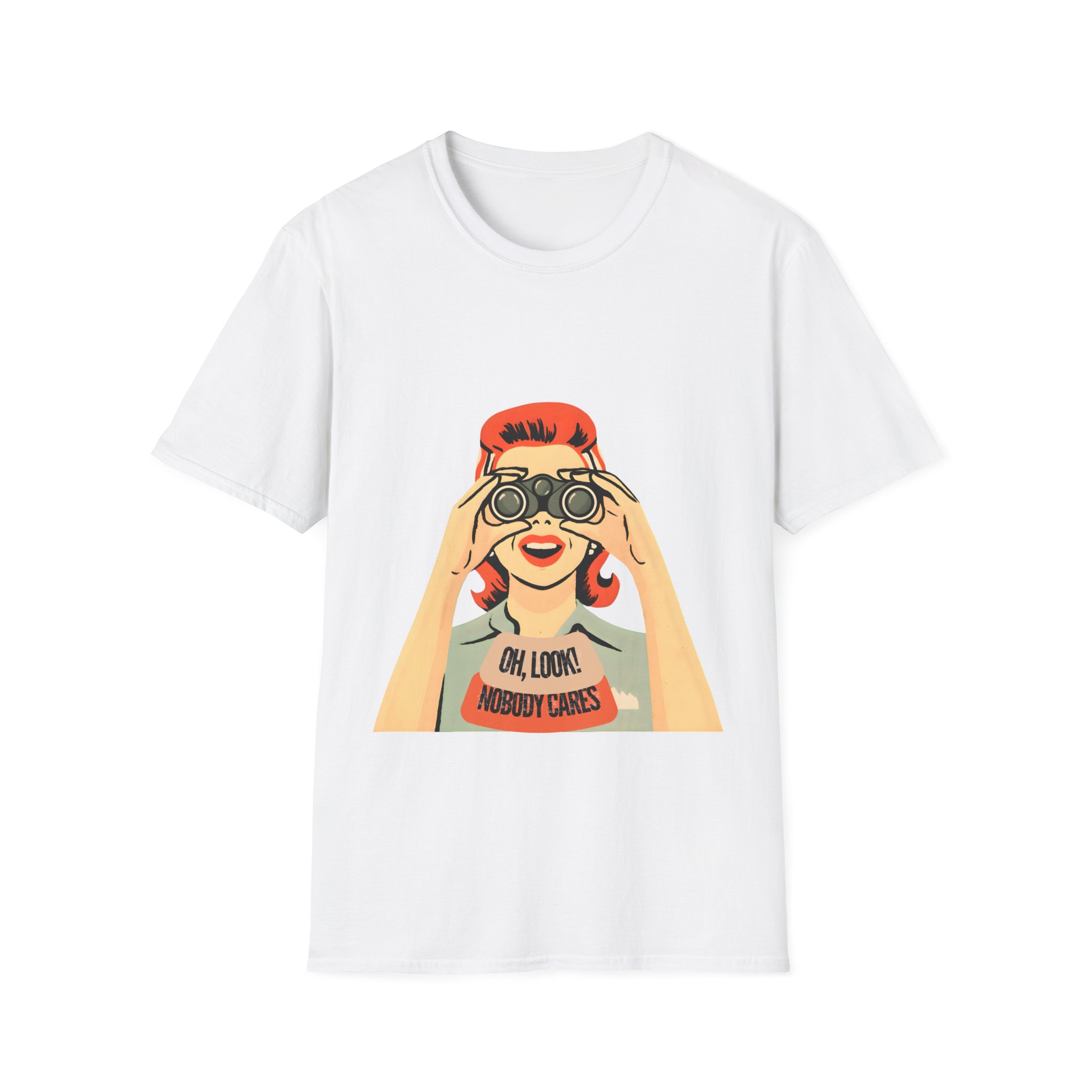 Bold Sarcastic Shirt Nobody Cares Statement T shirt