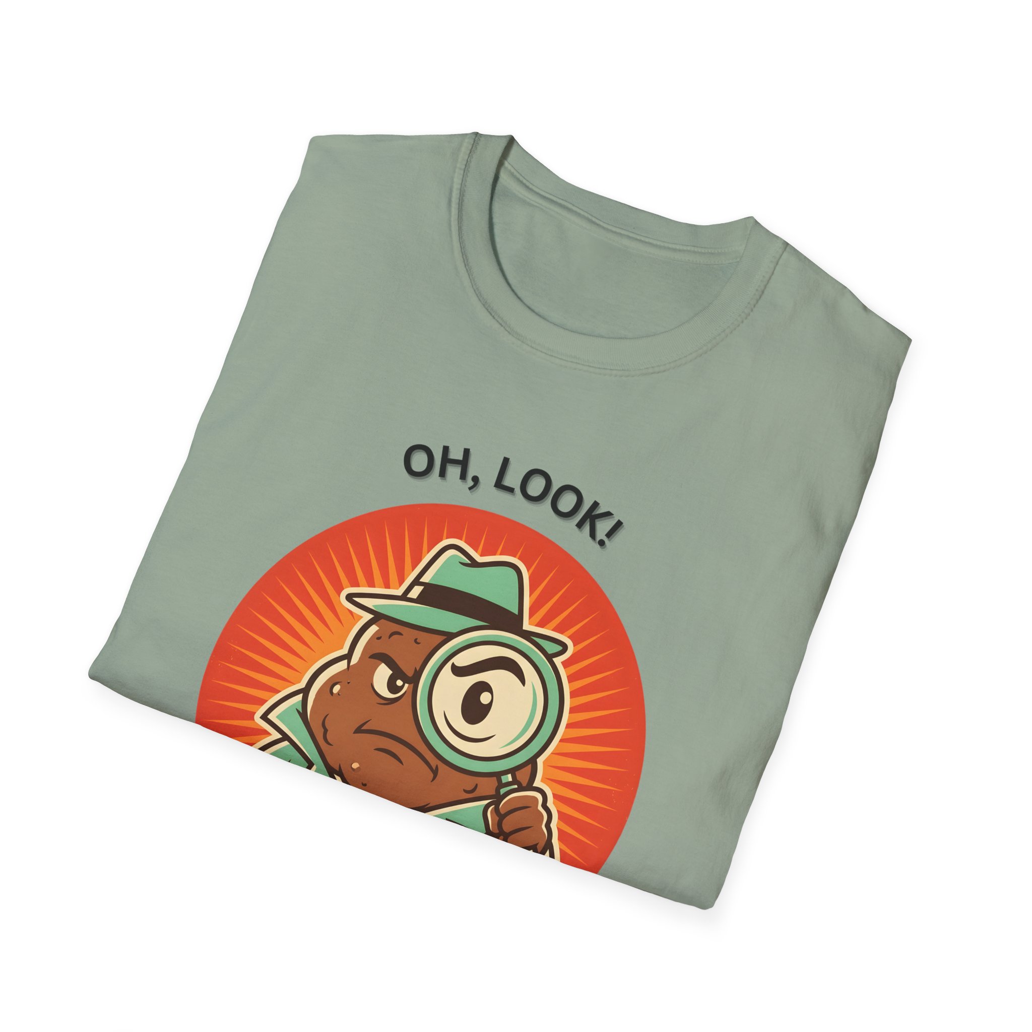 Cartoon Detective “Oh, look! Nobody gives a shit” Funny Humor Graphic T shirt - Image 14