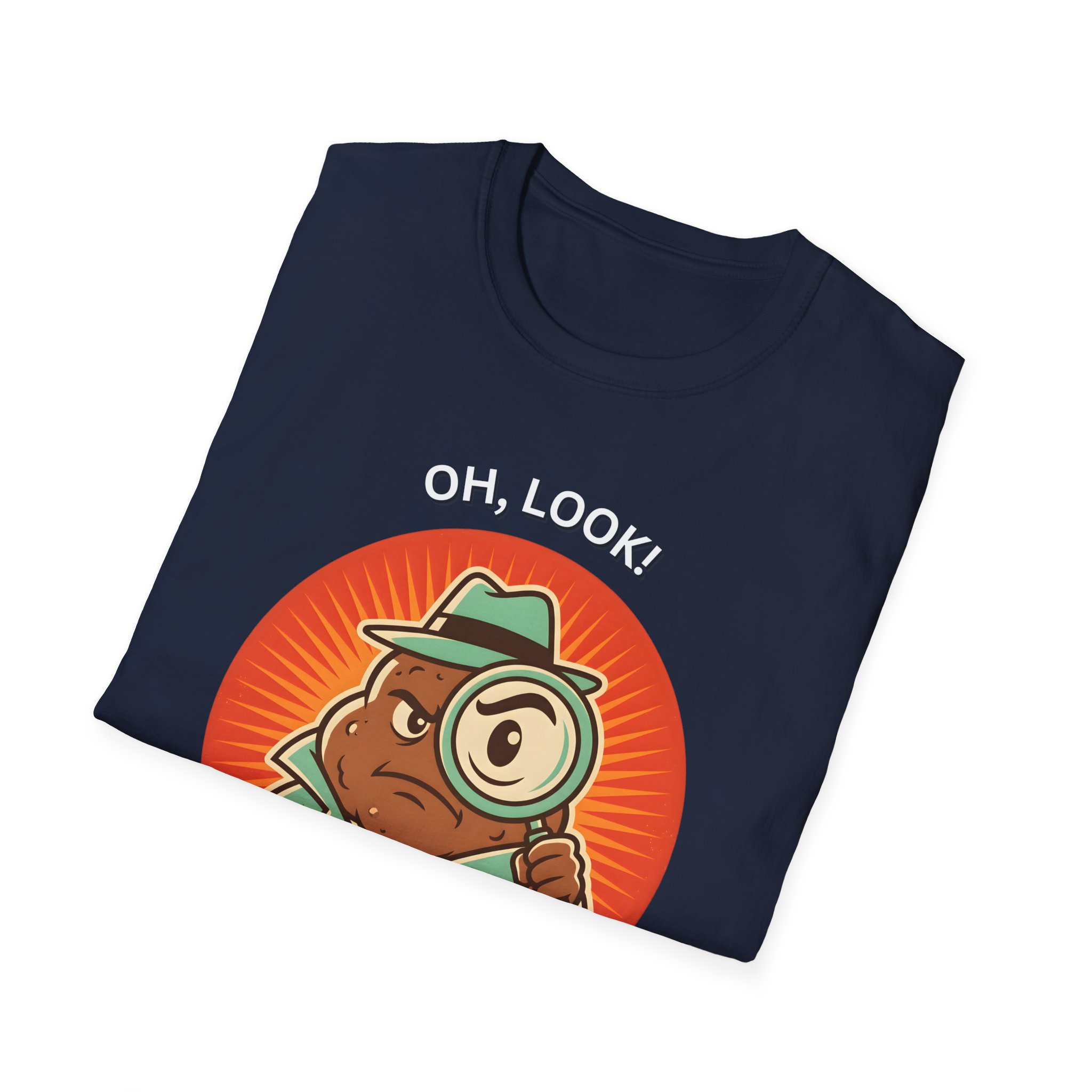Cartoon Detective “Oh, look! Nobody gives a shit” Funny Humor Graphic T shirt - Image 18