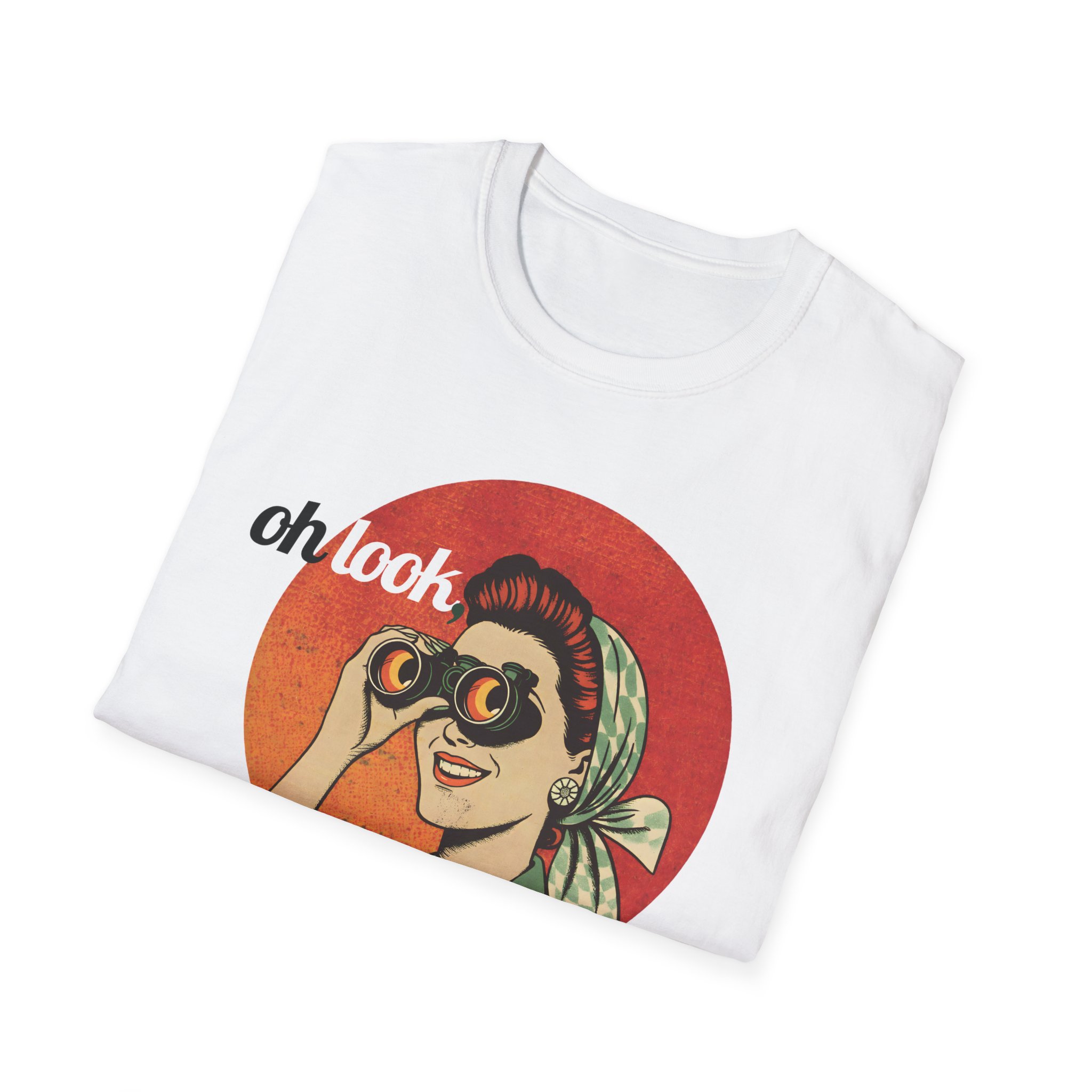 Oh Look Nobody Gives a Shit Retro Funny T Shirt - Image 2