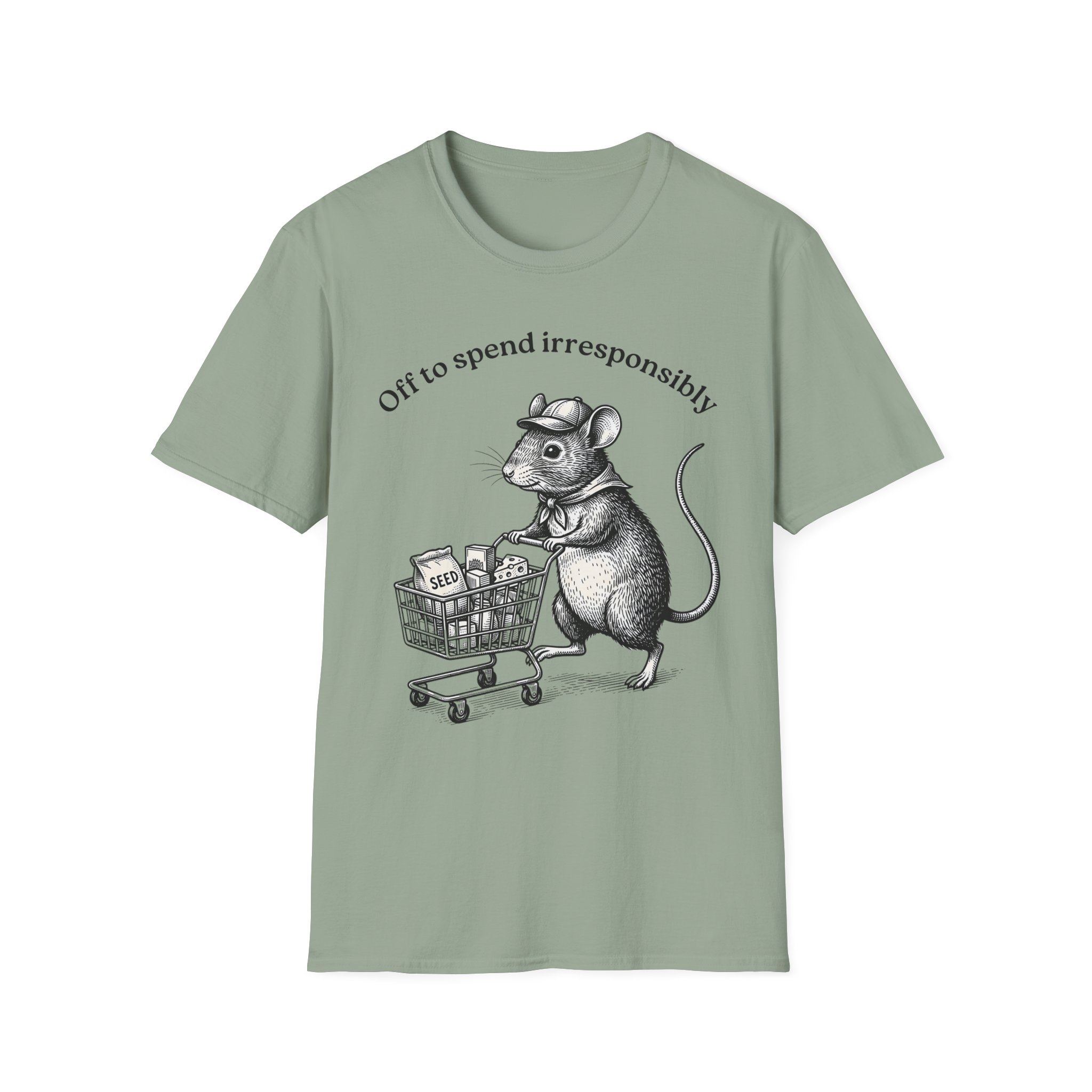 Shopping Mouse T‑Shirt — "Off to Spend Irresponsibly" - Image 13
