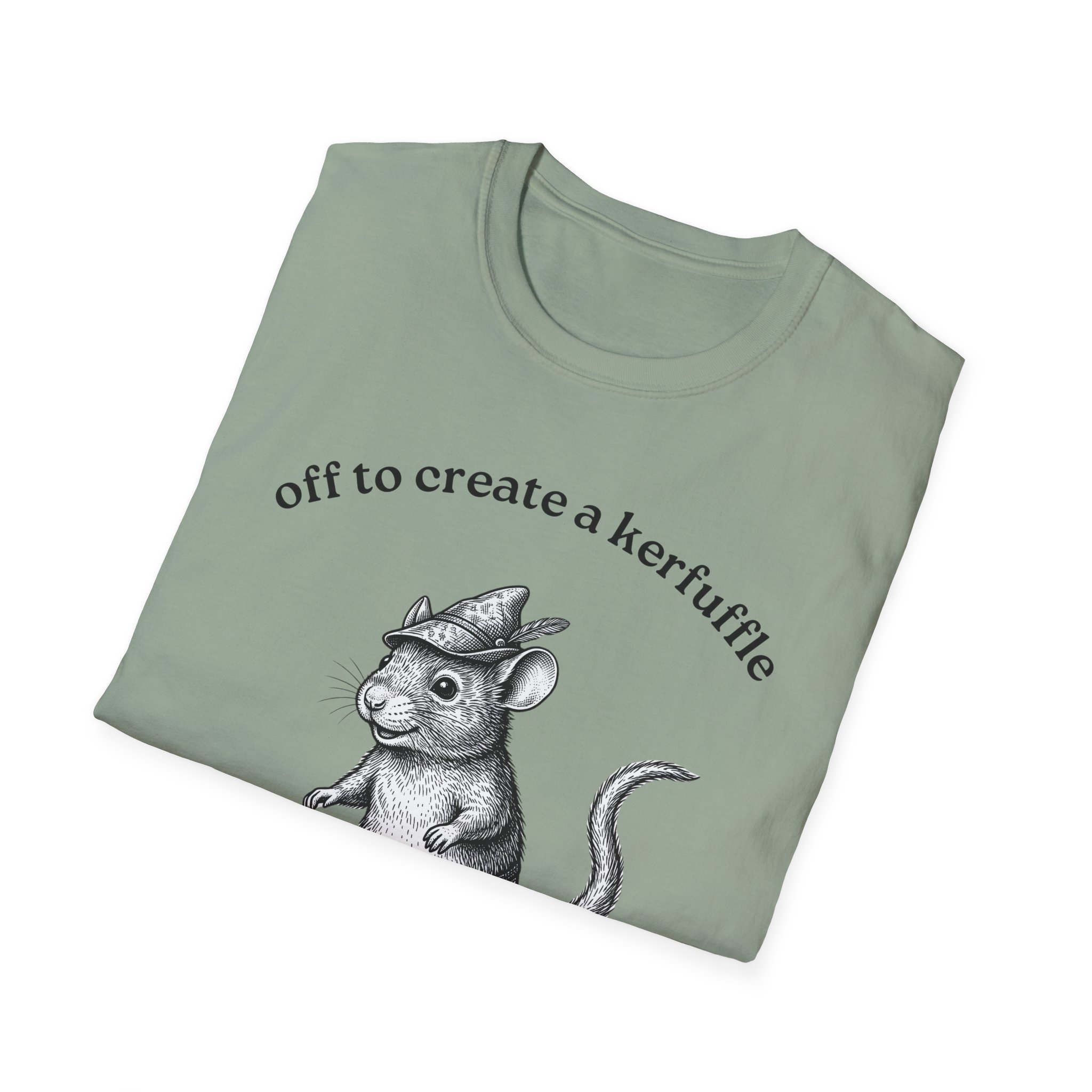 Unique Skateboard Mouse T-Shirt — “Off to Create a Kerfuffle” - Image 11