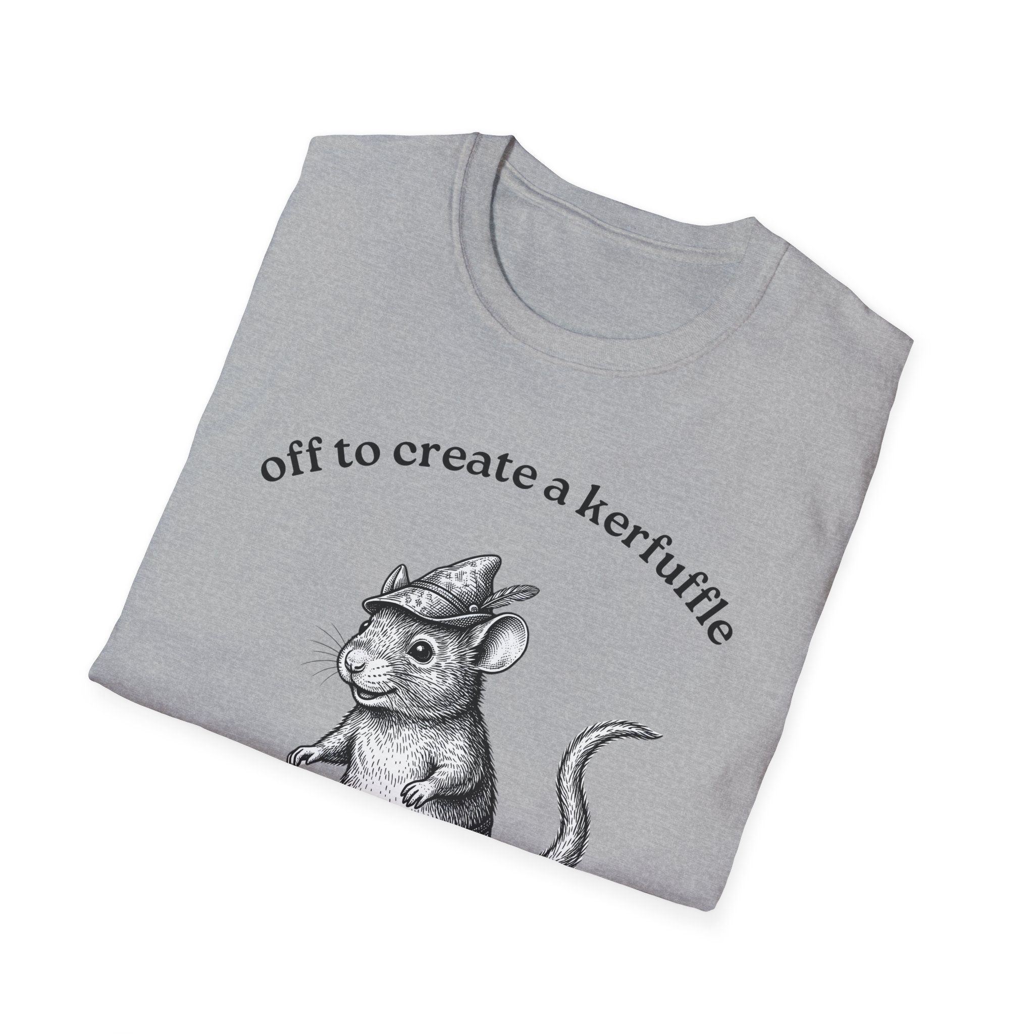 Unique Skateboard Mouse T-Shirt — “Off to Create a Kerfuffle” - Image 8